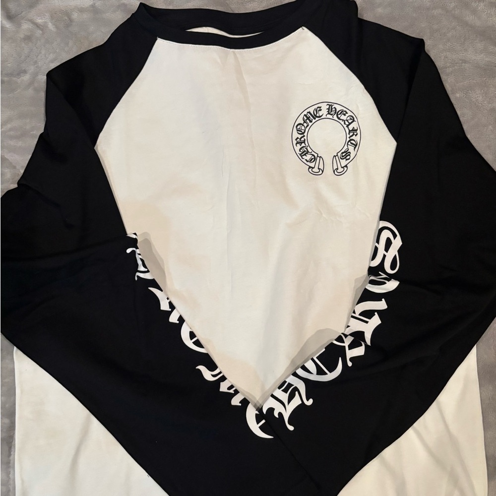 Chrome Hearts Black and White Graphic Tee